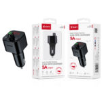 X-start CC085 Black Car Bluetooth MP3 Player (PC+ABS) with dual USB ports and dual outputs