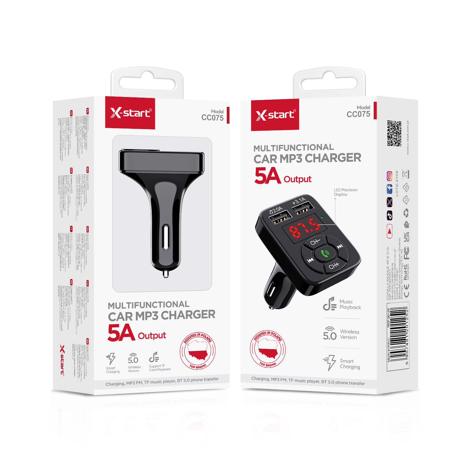 20125-2 CC075 Hi-Fi Car MP3 Player – Crystal Clear, No-Lag Sound - Image 3